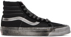 Vans Black OG SK8-Hi LX Stressed Sneakers