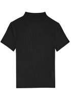 Paige Blanche Ribbed Stretch-jersey T-shirt Black
