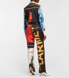 JW Anderson - Printed satin straight pants