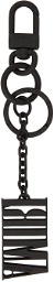 AMIRI Black Metal Logo Keychain