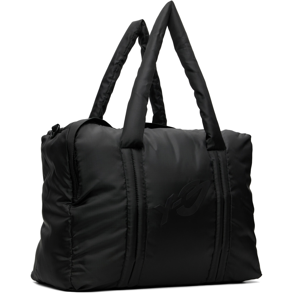 Y-3 Black Padded Weekender Duffle Bag