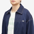Nahmias Men's Tech Twill Bomber Jacket in Navy