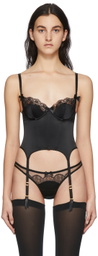 Agent Provocateur Black Ayla Longline Corset