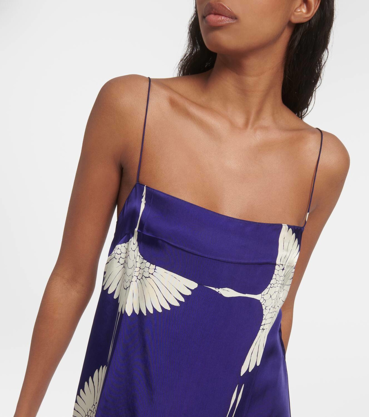 Khaite Sicily printed twill slip press