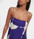 Khaite Sicily printed twill slip press