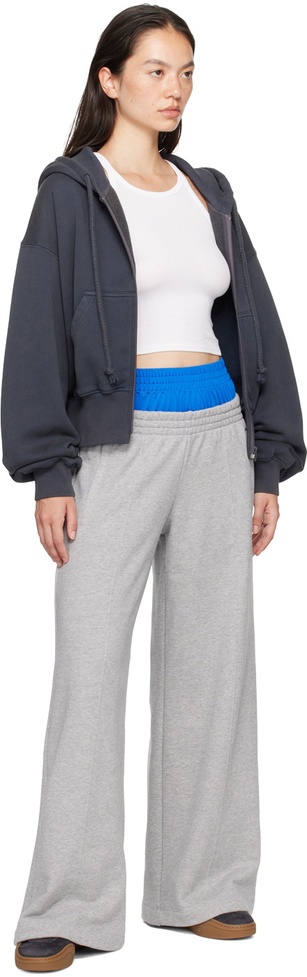 ★adidas★ xxenia two-in-one track sweatpants grey blue IW56 adidas Originals Gray KSENIASCHNAIDER 2-in-1 Track and Sweat