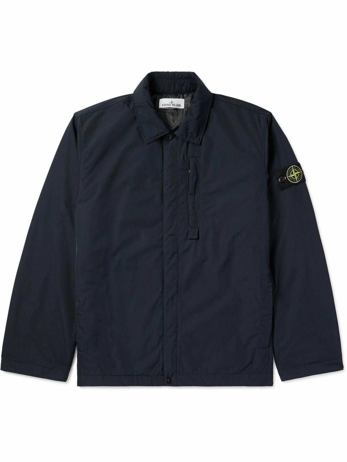 Stone Island - Logo-Appliquéd Padded Micro Twill Jacket - Blue