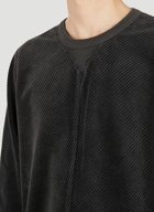 Compass Patch Cord Sweatshirt in Dark Grey
