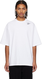 We11done White Printed T-Shirt