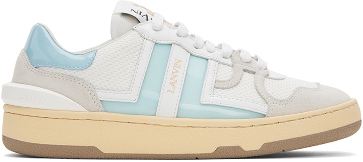 Photo: Lanvin Blue & White Clay Sneakers