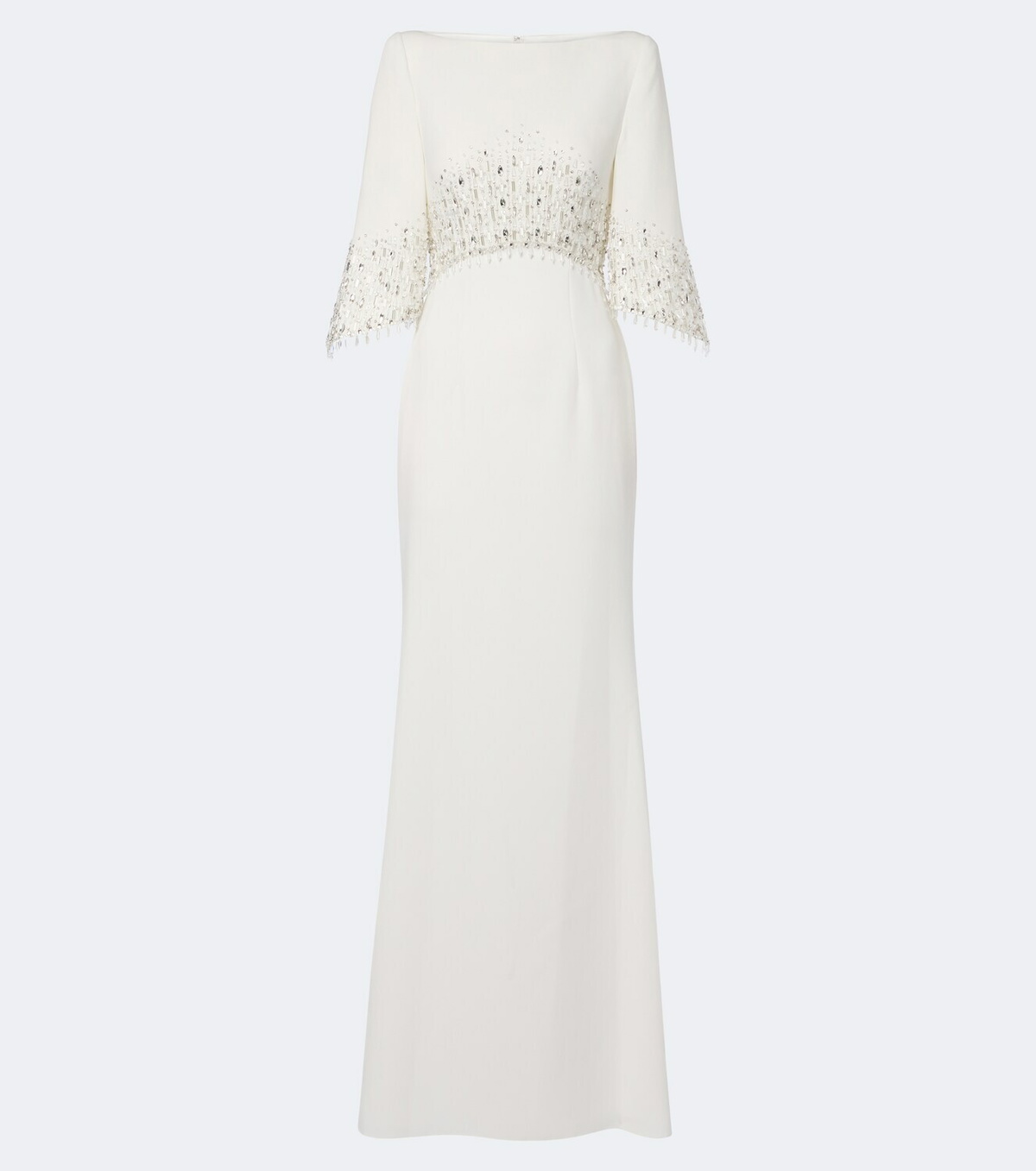 Jenny Packham Bridal Electra embellished crêpe gown