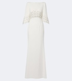 Jenny Packham Bridal Electra embellished crêpe gown