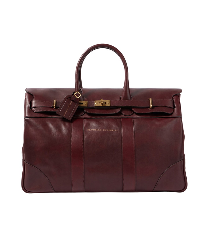 Photo: Brunello Cucinelli Leather duffel bag