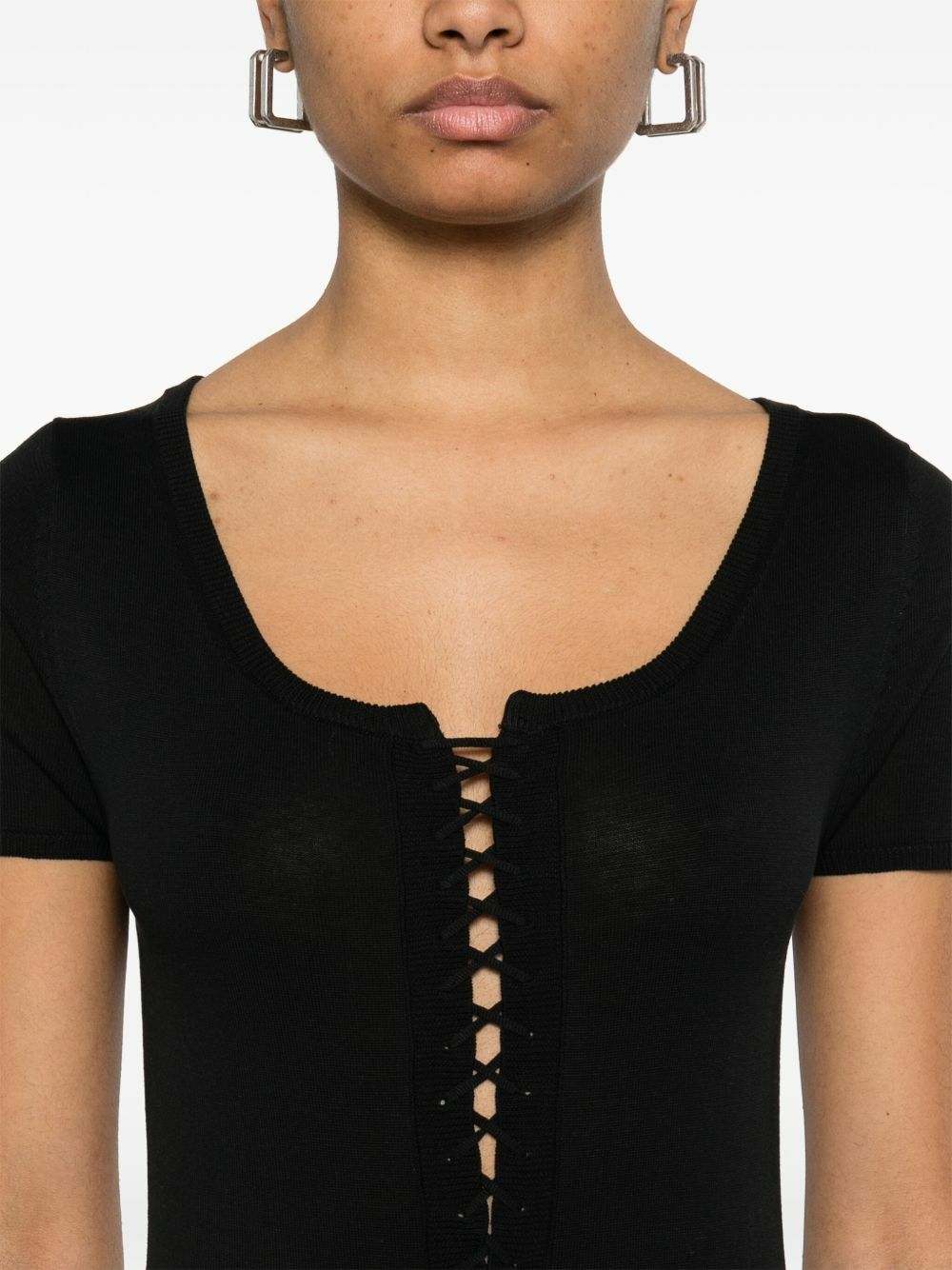 Judy Turner Ribbed-Knit Dress