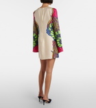 La DoubleJ Lemuria Placée silk satin minidress
