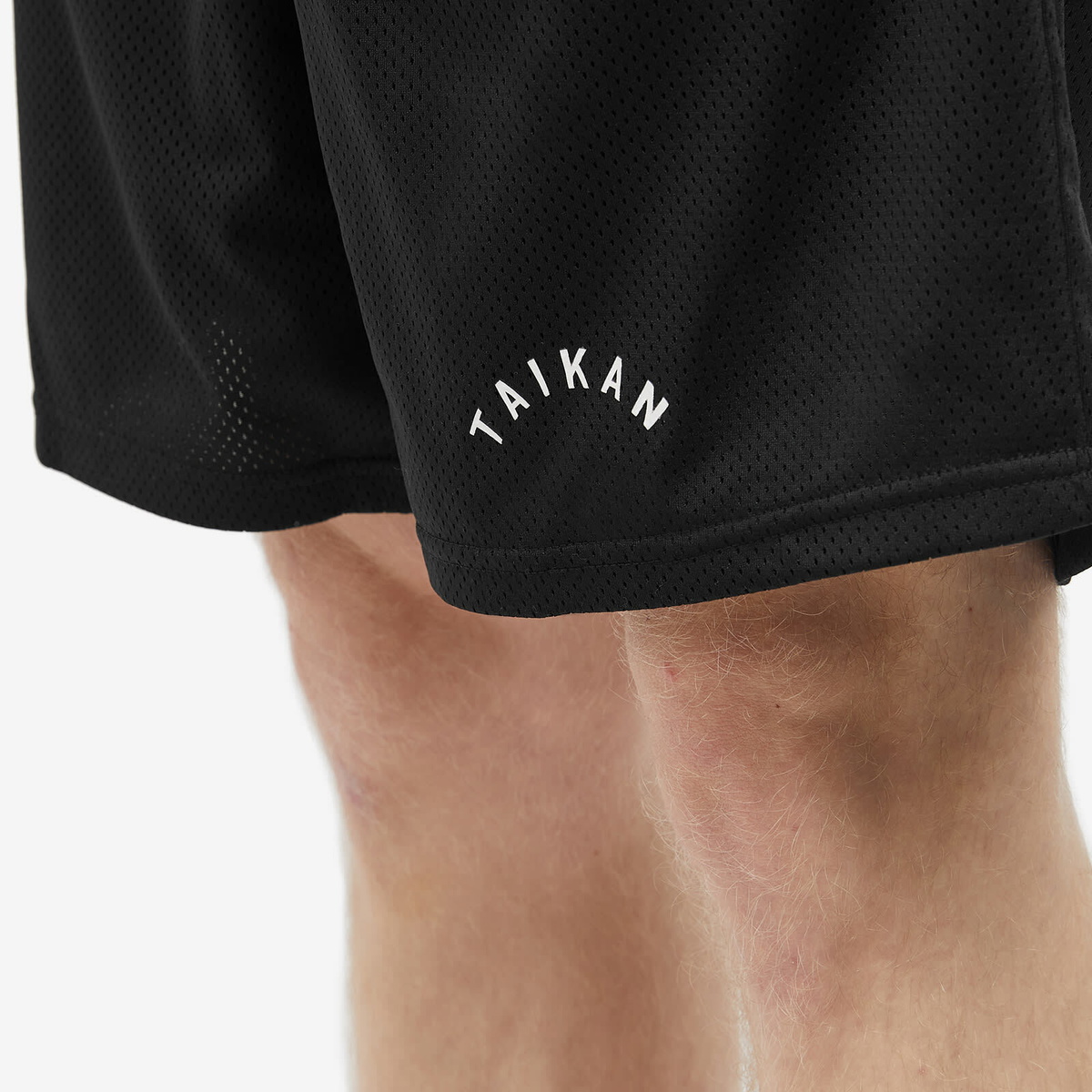 Taikan Mens Mesh Logo Shorts In Black Taikan