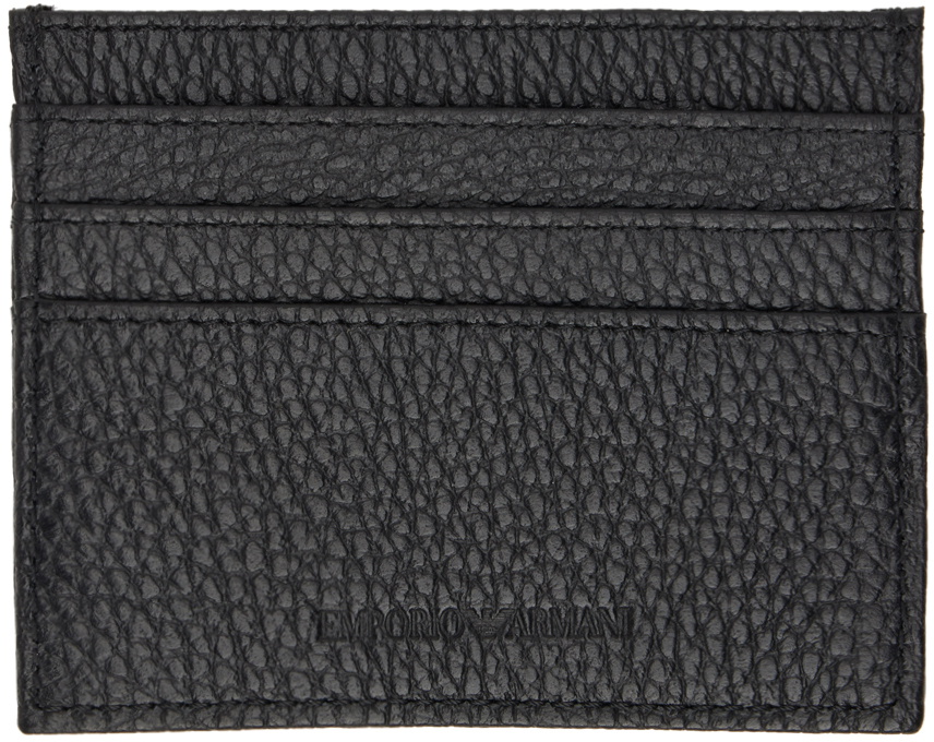 Emporio Armani Black Logo Card Holder