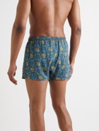 Anonymous ism - Slim-Fit Printed Woven Boxer Shorts - Blue