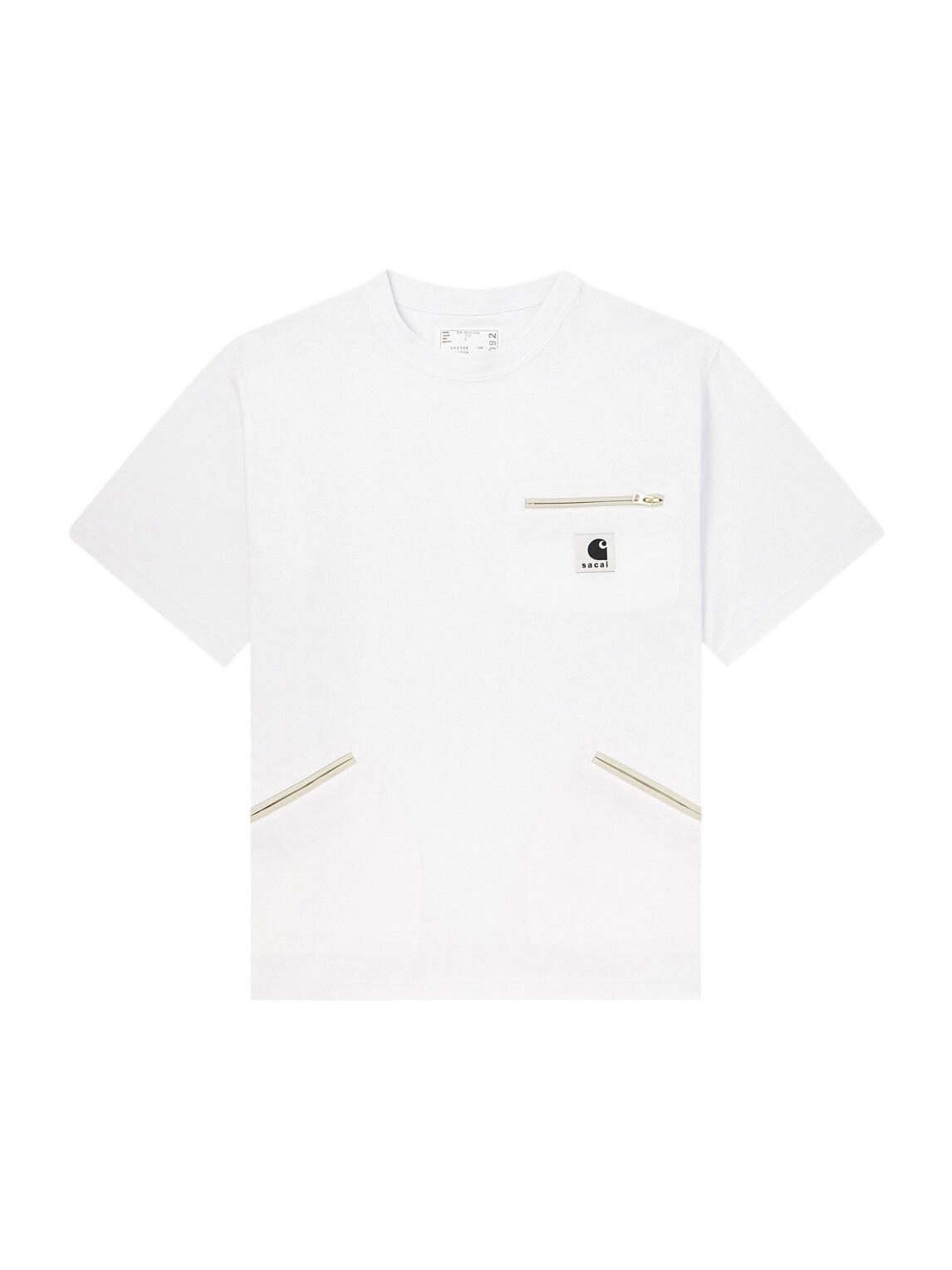 sacai Black WTAPS Edition Flock Print T-shirt Sacai