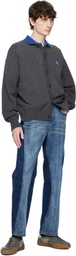 ADER error Gray Sig; TRS Tag 02 Cardigan