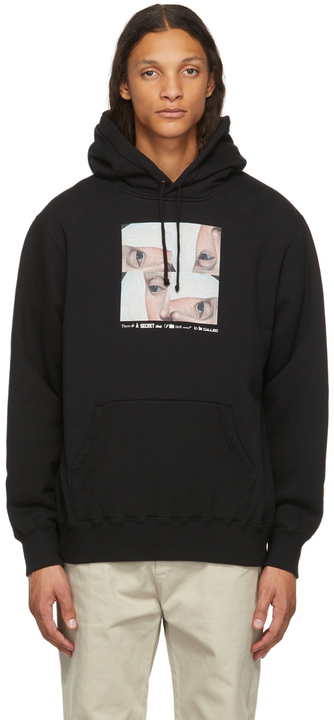 Undercover Black Four Portraits Hoodie Undercover