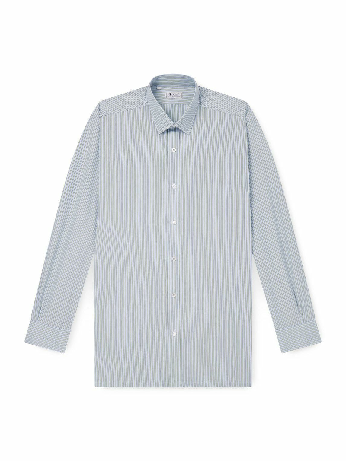 Charvet - Striped Cotton Shirt - Blue Charvet