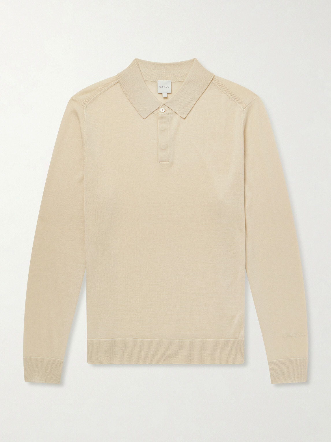 Paul Smith - Merino Wool Polo Shirt - Neutrals