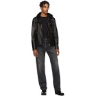 Mackage Black Leather Magnus-R Jacket