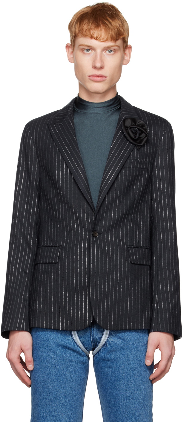 Coperni Navy Flower Blazer Coperni