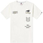 Men's AAPE Mixed Camo Moon Face T-Shirt in Ivory