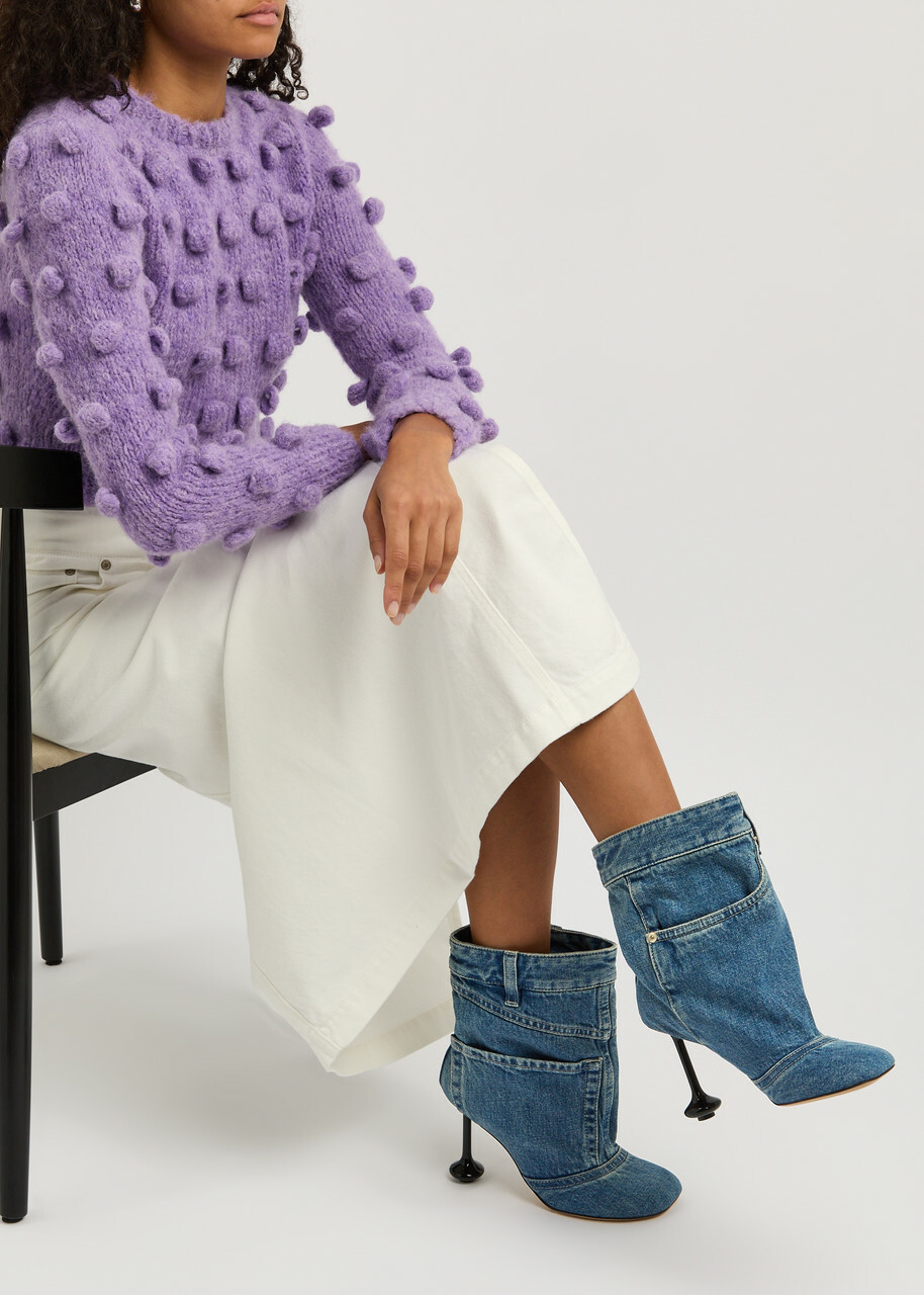 Loewe Toy 90 Jean-effect Denim Ankle Boots