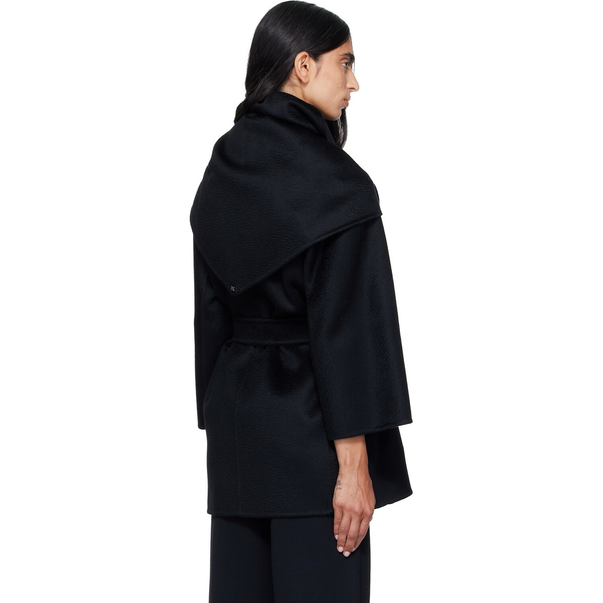 Max Mara Black Detto Cashmere Coat