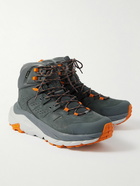 Hoka One One - Kaha 2 GORE-TEX®, Suede and Mesh Boots - Gray