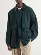 Aimé Leon Dore - Leather-Trimmed Cotton-Blend Jacket - Green