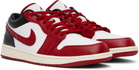 Nike Jordan Black & Red Air Jordan 1 Low Sneakers