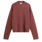 Bound Men's Cropped Wool Jumper in Brick