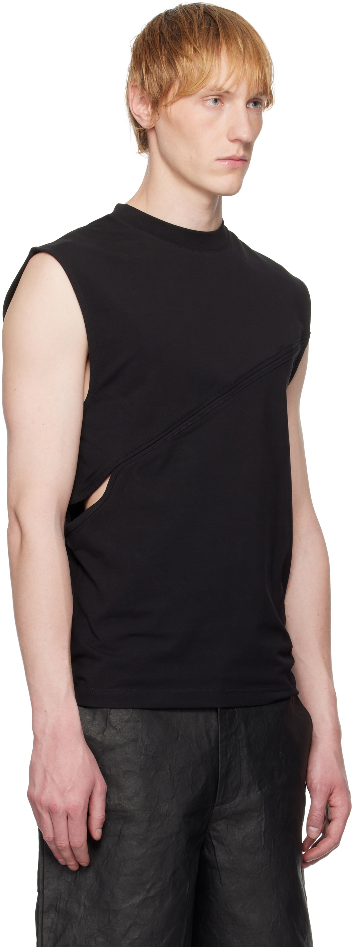 HELIOT EMIL Black Pleistos Tank Top