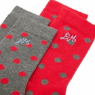 Damson Madder Women's 2 Pack Socks in Red 