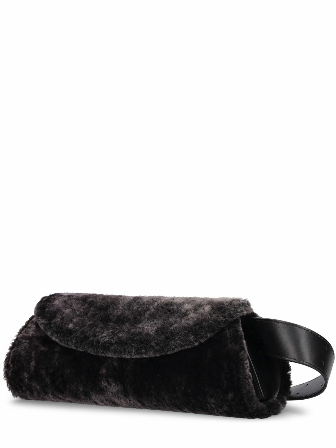 JIL SANDER - Small Cannolo Shearling Shoulder Bag Jil Sander