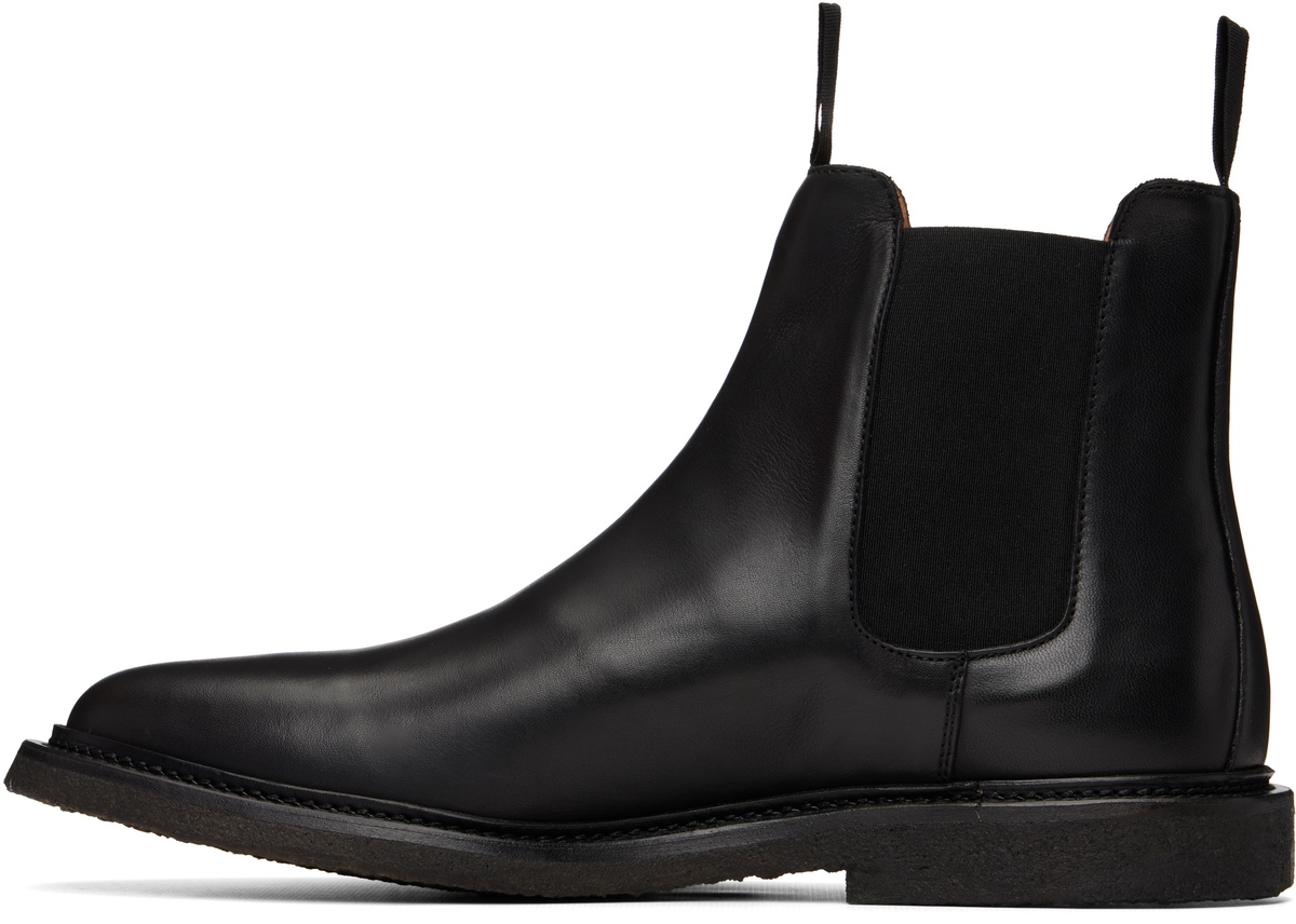 Common Projects Black Leather Chelsea Boots