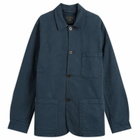 Portuguese Flannel Men's Labura Chore Jacket in Navy