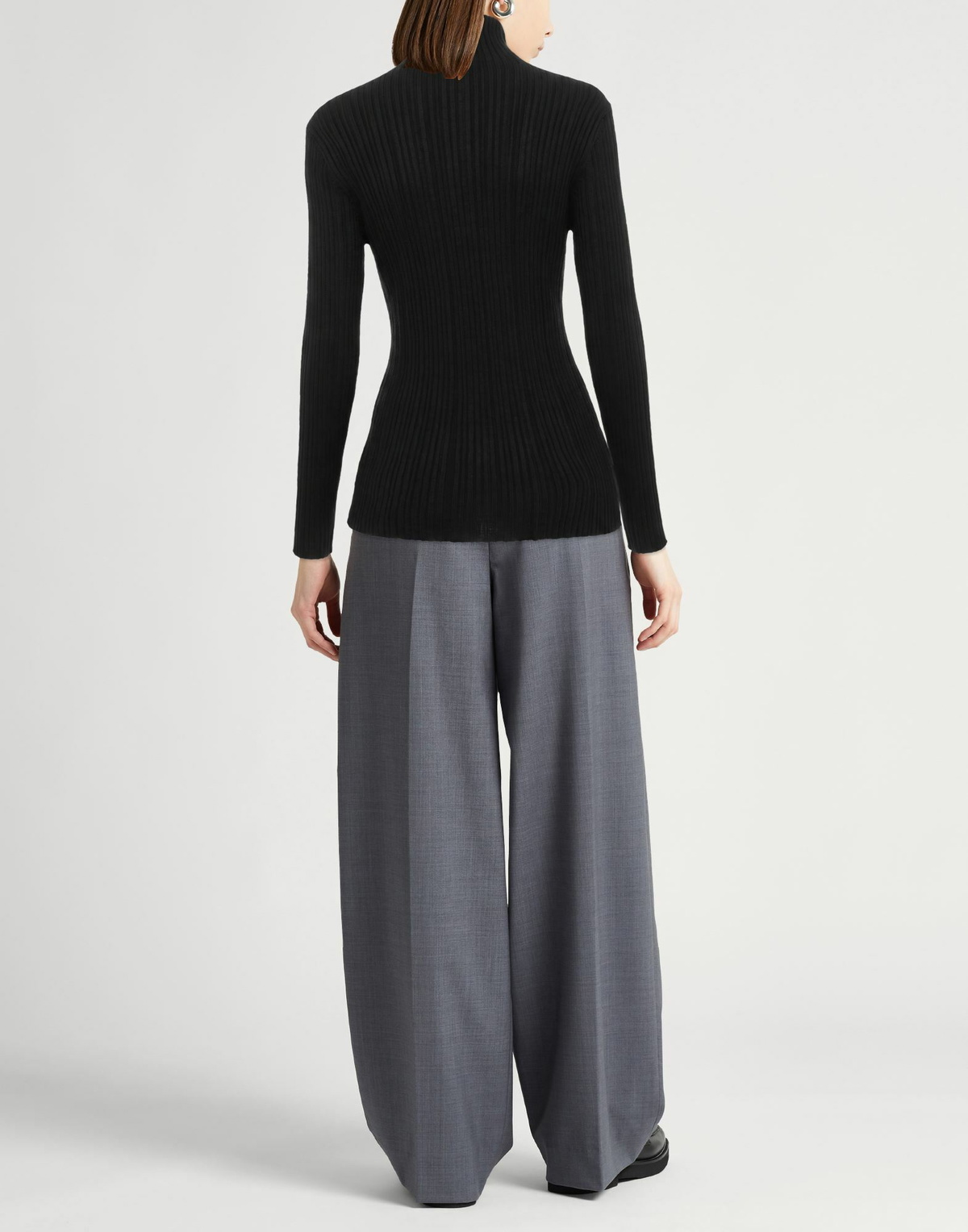Agnona Womens Turtleneck in Black