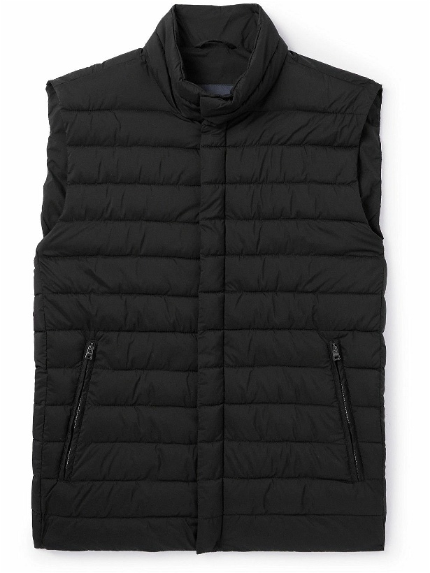 Photo: Herno - Lo Smanicato Slim-Fit Padded Quilted Nylon Gilet - Black