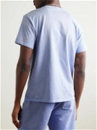 Saturdays NYC - Sunbaked Logo-Print Cotton-Jersey T-Shirt - Blue