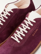 Paul Smith - Vantage Leather-Trimmed Suede Sneakers - Burgundy