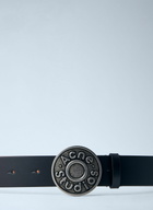 Acne Studios Logo Buckle Leather Belt
