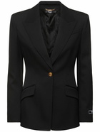 VERSACE Informal Stretch Wool Jacket