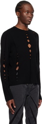 Dion Lee Black Snake Diamond Sweater