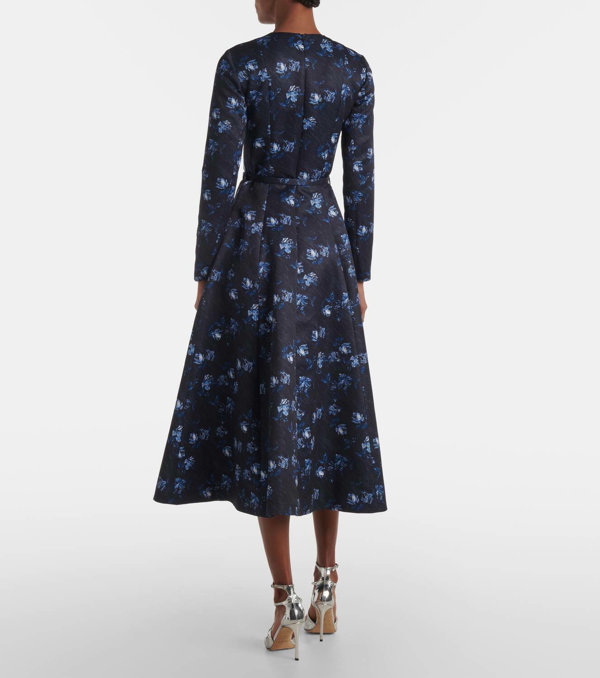 Emilia Wickstead Capucine floral taffeta faille cocktail dress