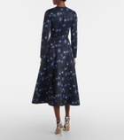 Emilia Wickstead Capucine floral taffeta faille cocktail dress